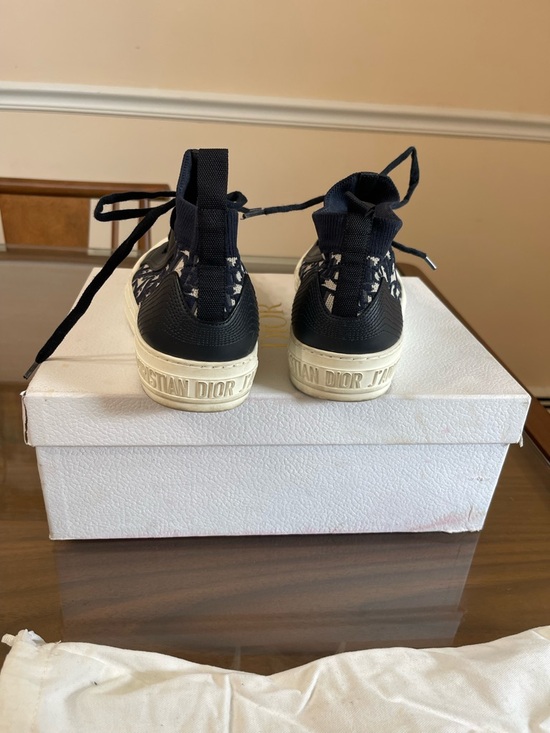 Christian Dior Black Oblique Sneakers - Picture 3 of 5